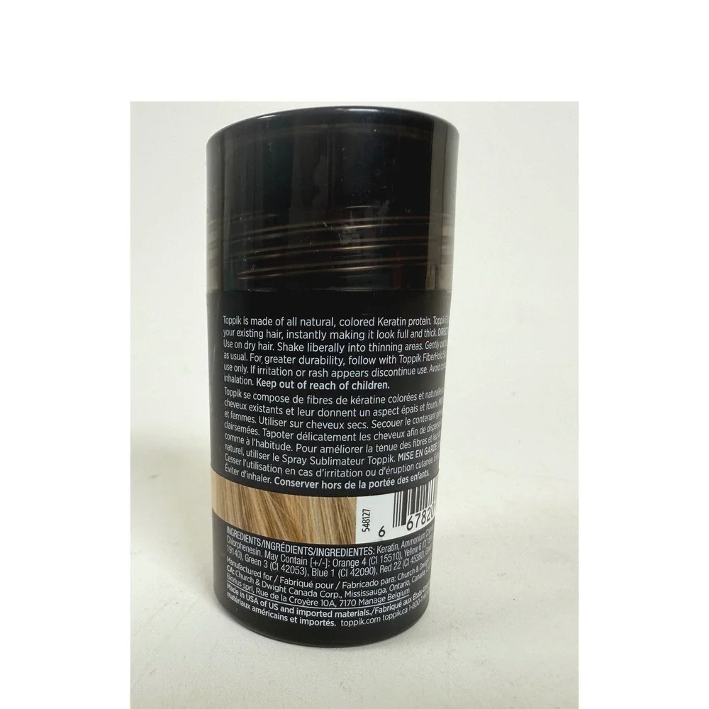 Toppik Hair Building Fibers Med Blonde 12g Keratin Thickening Thinning Cover New